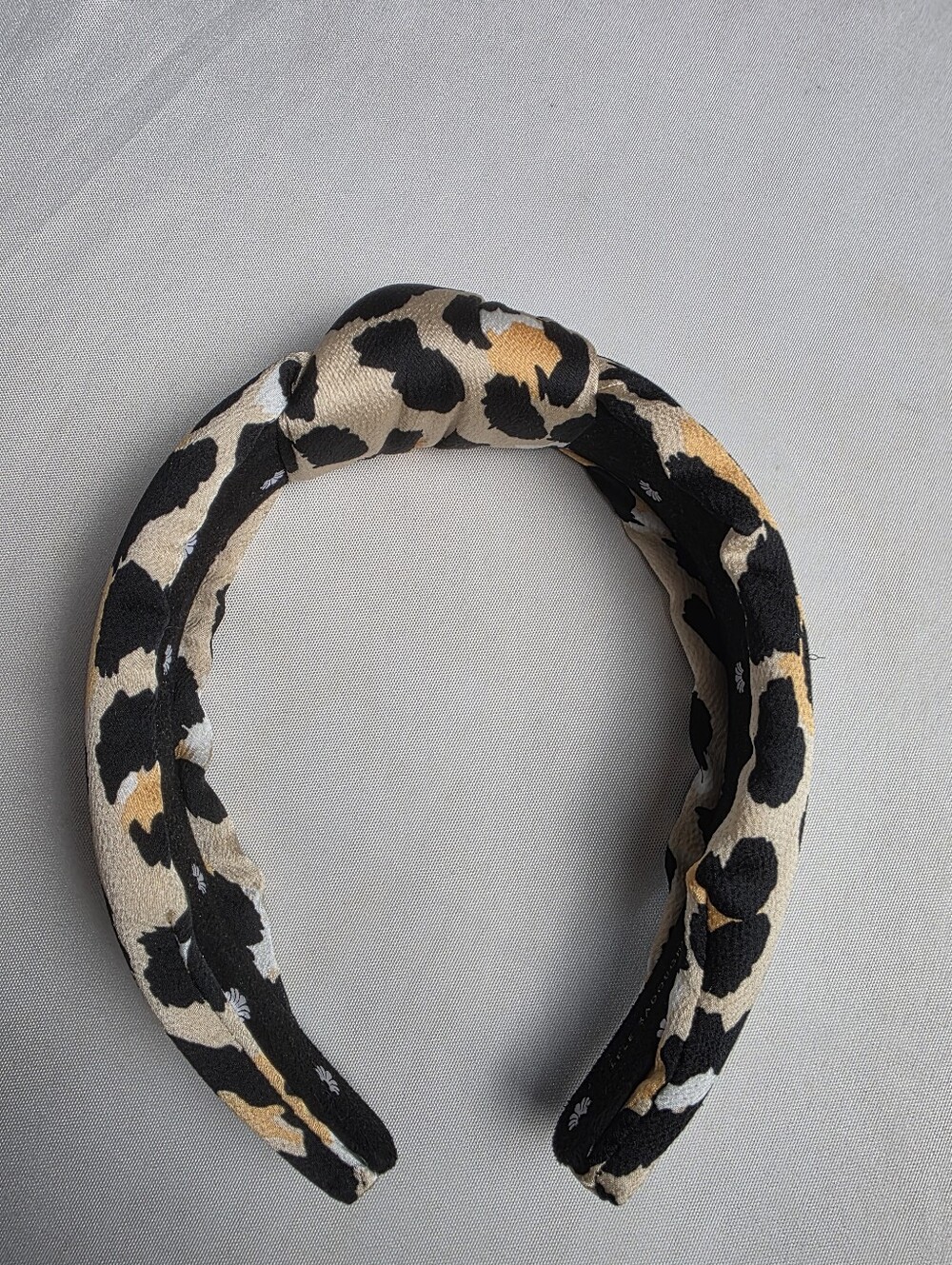 Lele Sadoughi Cheetah Animal Print Top Knot Headband
